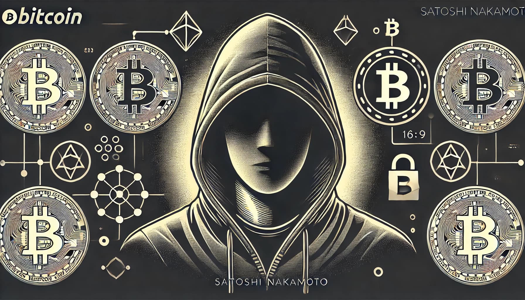 비트코인 개발자 사토시 나카모토(Satoshi Nakamoto) 이미지